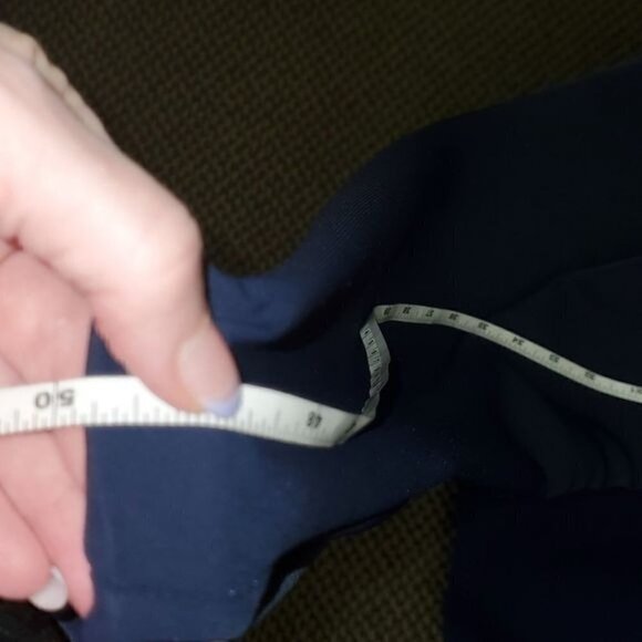 Frank Lyman Design Ruffled CapSleeve Fulp Zippered Dark Navy Sz. 10 JumpSuit - Picture 13 of 13